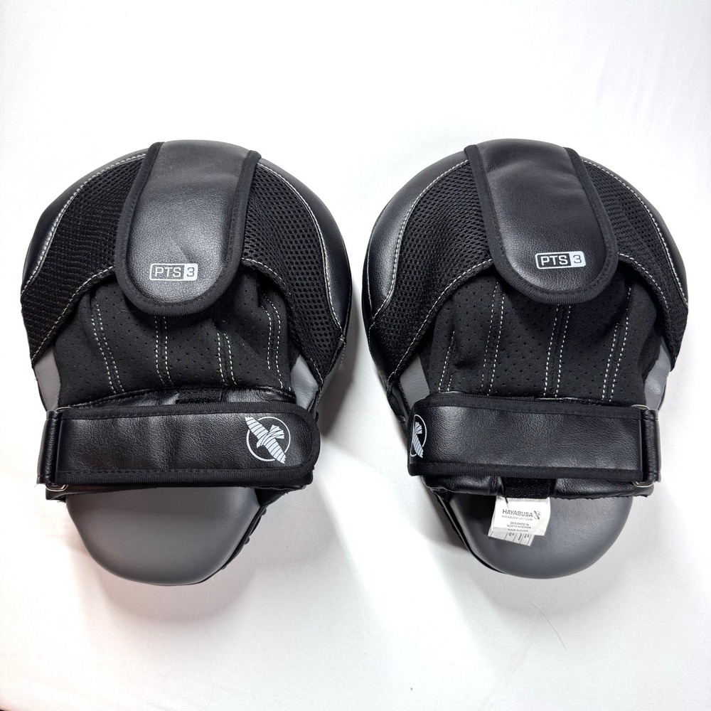 Hayabusa PTS 3 Micro Focus Mitts Black New Unworn Martial Arts Muay Thai